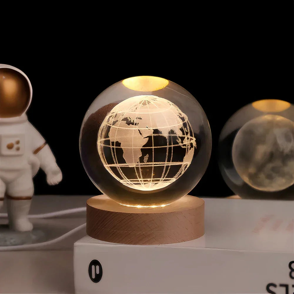 LED-Planeten-Kugel Nachtlicht USB-betriebene Stimmungsleuchte