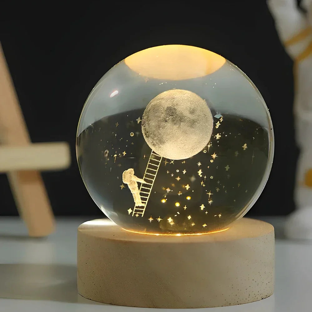 LED-Planeten-Kugel Nachtlicht USB-betriebene Stimmungsleuchte