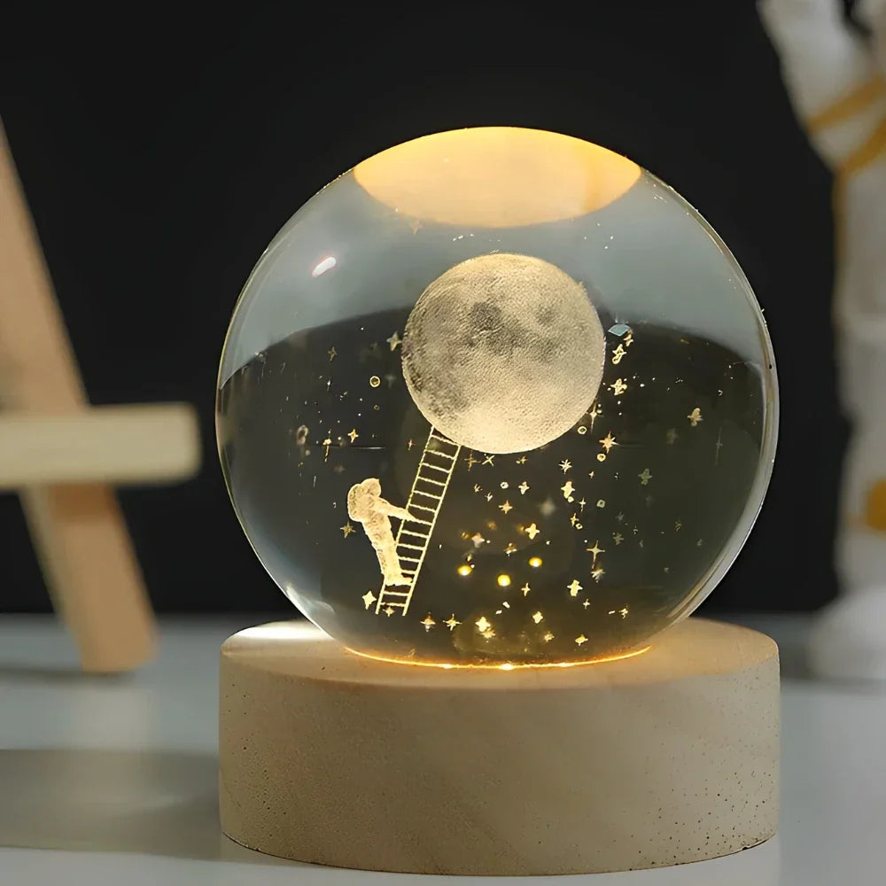 Leuchtender 3D-Planetenlicht Stimmungsraum Nachtlampe