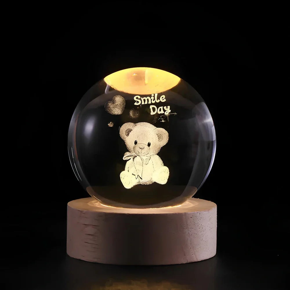 Glowing 3D Planet Light Ambient Space Night Lamp