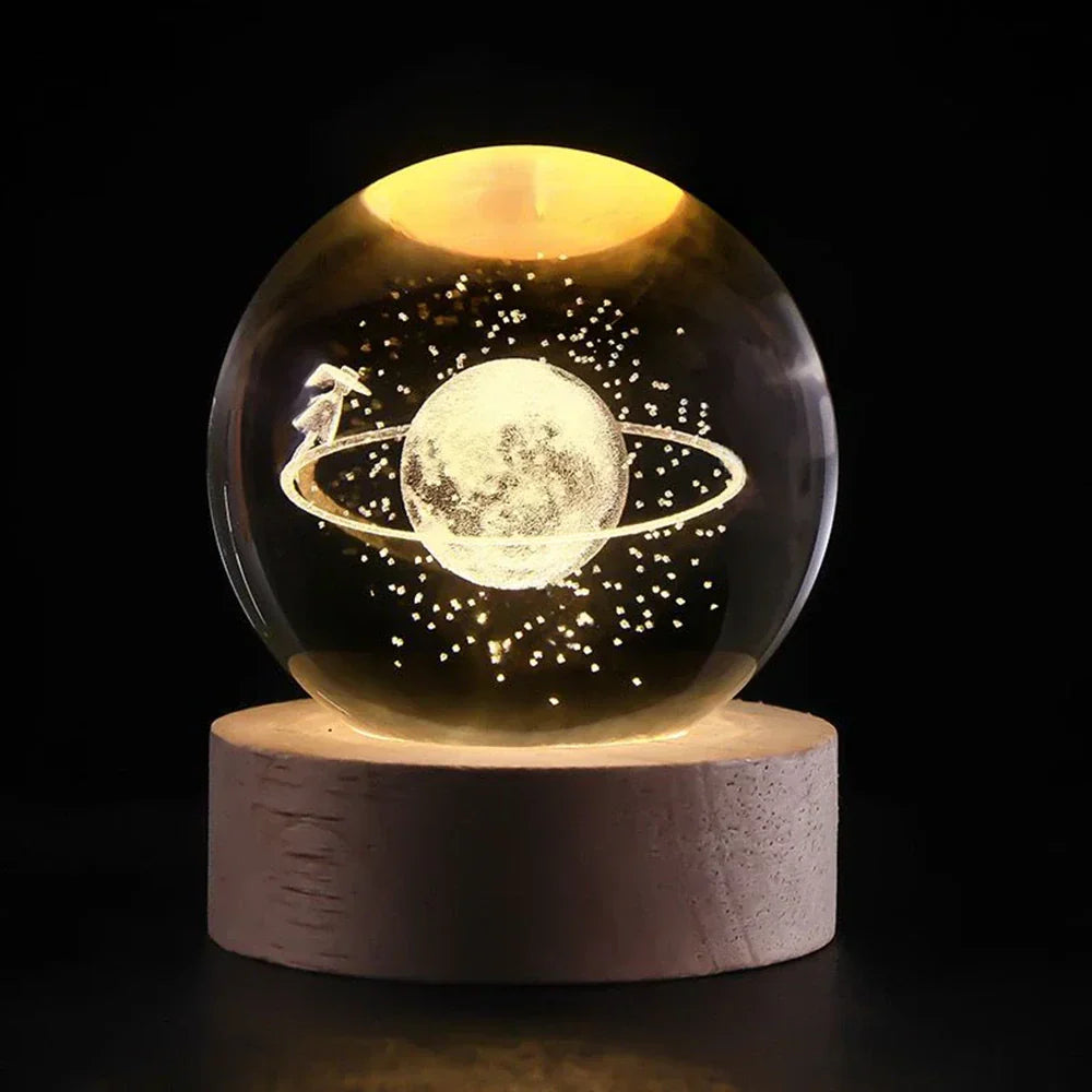 Glowing 3D Planet Light Ambient Space Night Lamp