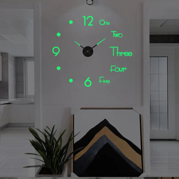 Decorative Wall Clock Silent Analog Wall Mounted Design