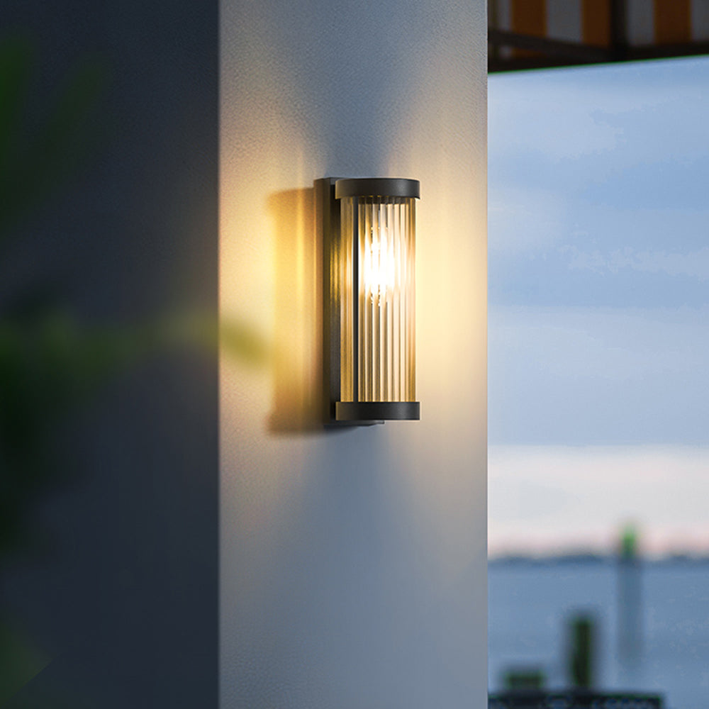 Außen-Solar-Wandlampe Auf- und Abstrahlend LED Gartenleuchte IP65
