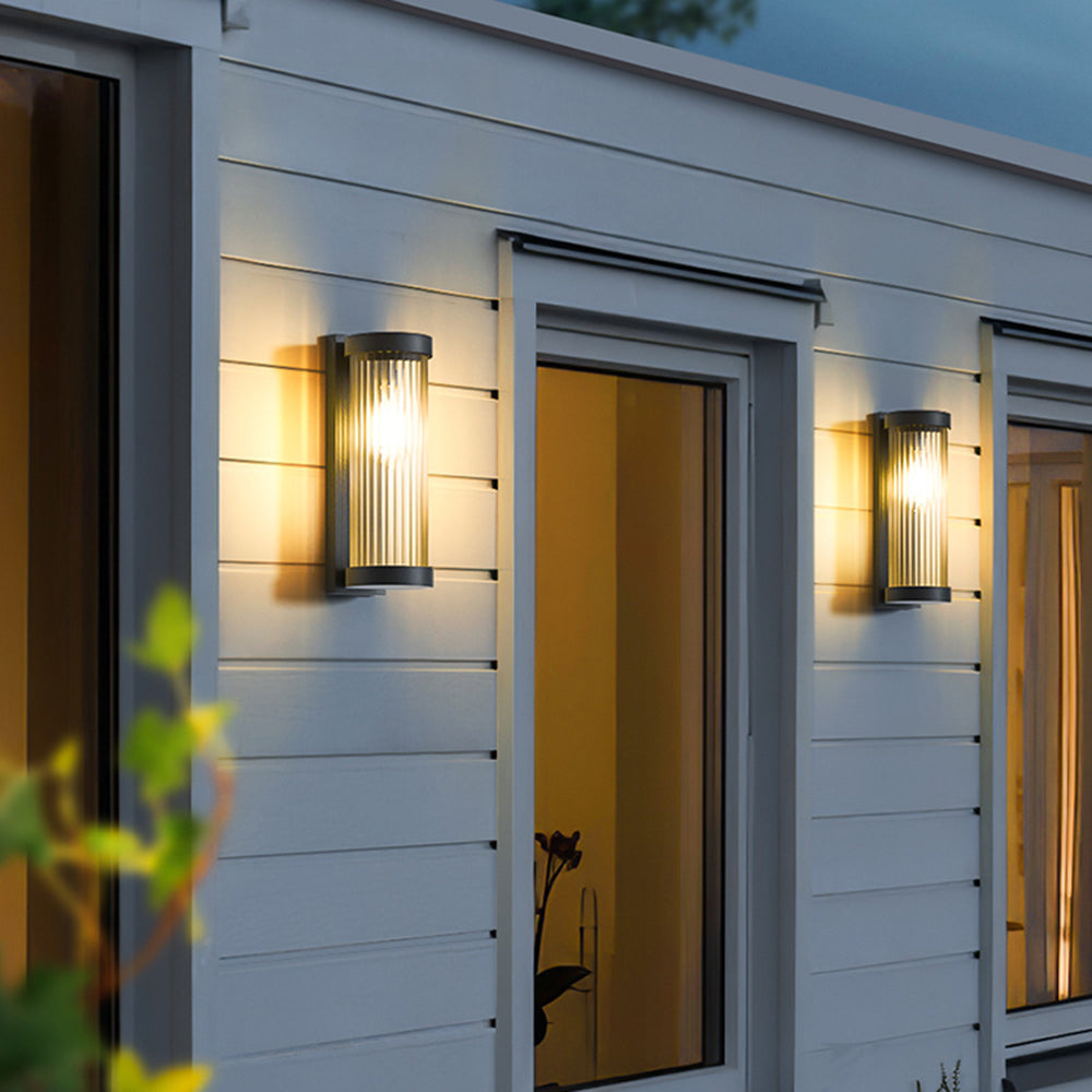 Außen-Solar-Wandlampe Auf- und Abstrahlend LED Gartenleuchte IP65
