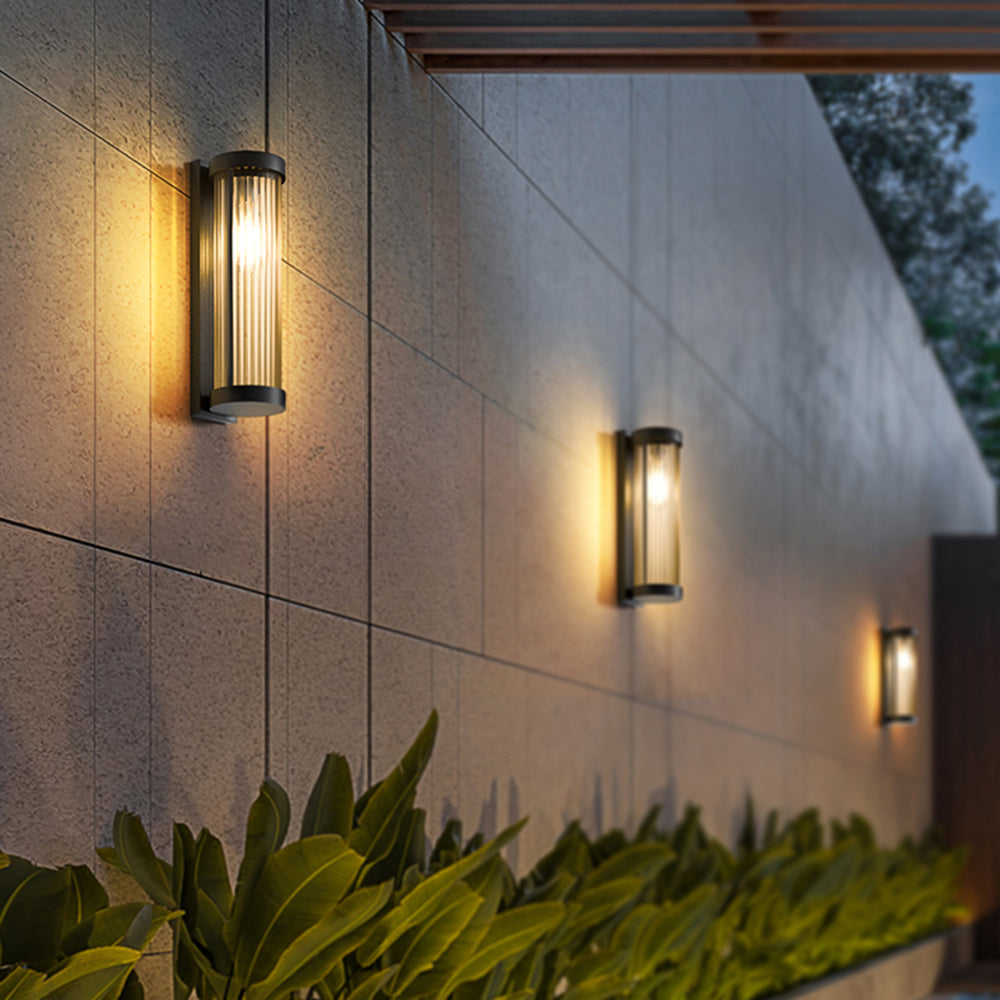Außen-Solar-Wandlampe Auf- und Abstrahlend LED Gartenleuchte IP65