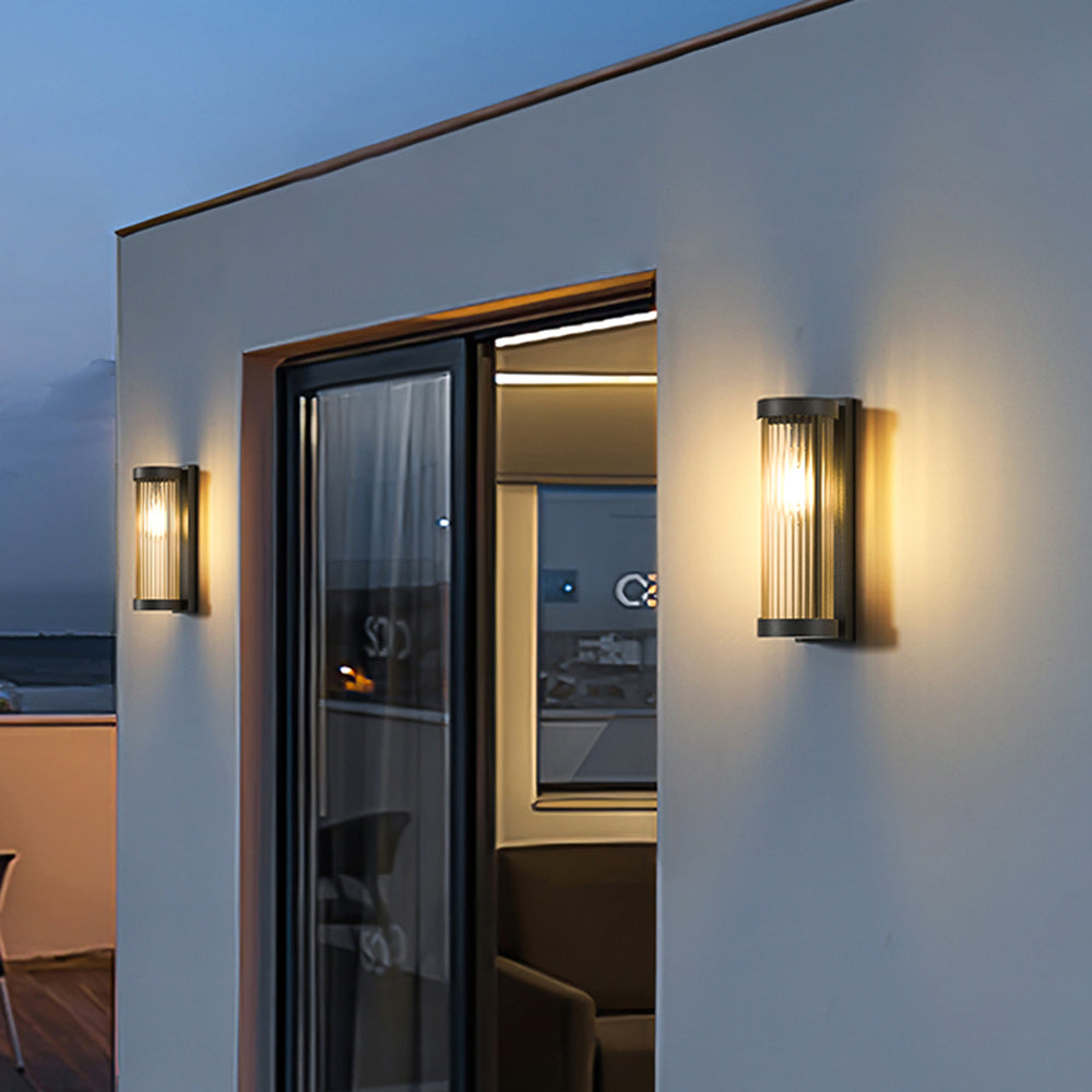 Außen-Solar-Wandlampe Auf- und Abstrahlend LED Gartenleuchte IP65