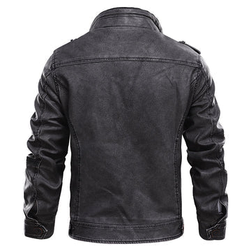 Men’s Biker Classic Jacket | Zip Long Sleeve