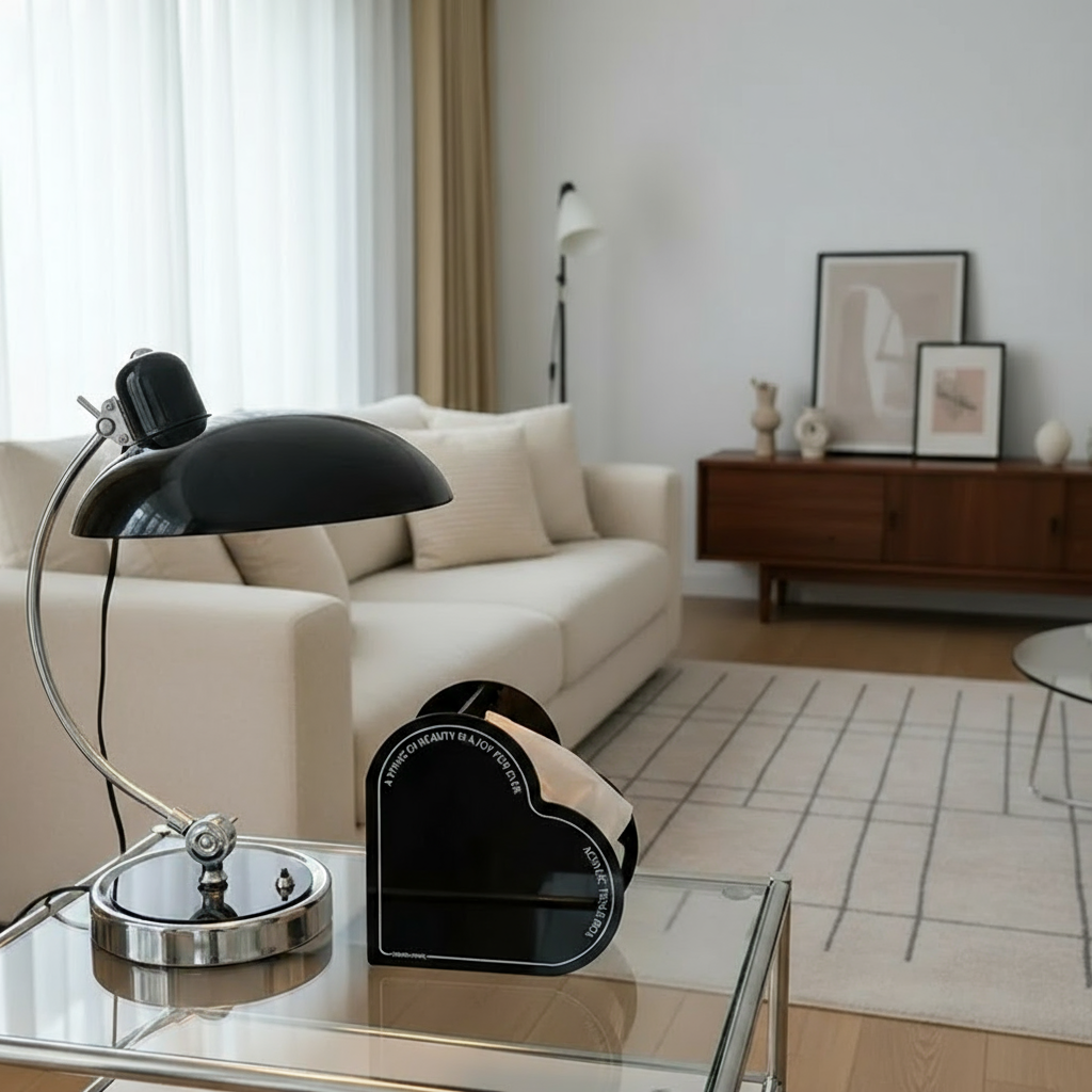 Bauhaus Style Scandinavian Arc Table Lamp Desk Light