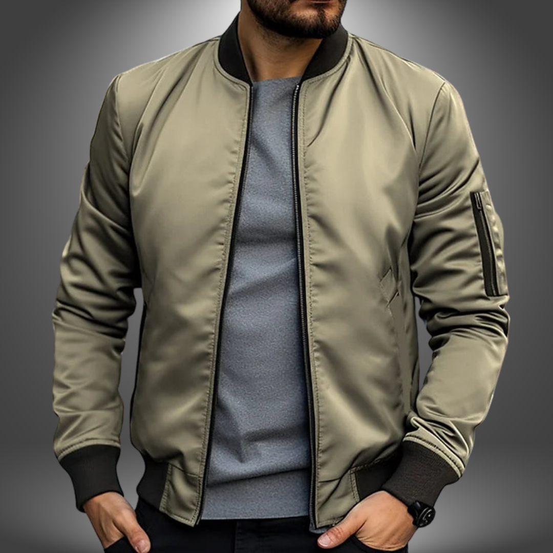 Men’s Winter Bomber Jacket Long Sleeve | Weatherproof Arm Pocket