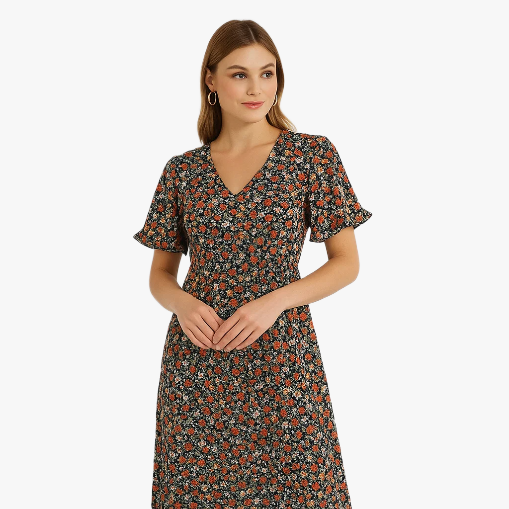 Floral Midi Dress for Stylish Summer Outings