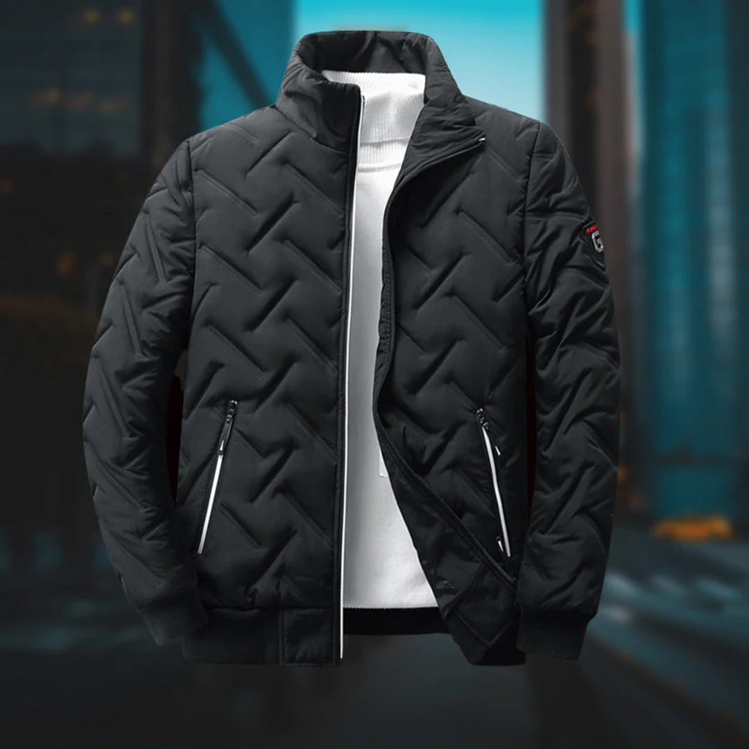 Mens Quilted Puffer Jacket | Regular Fit Winter Coat