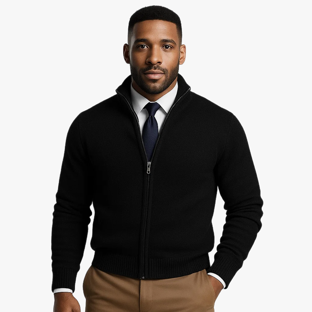 Warm Winter Zip Cardigan for Men
