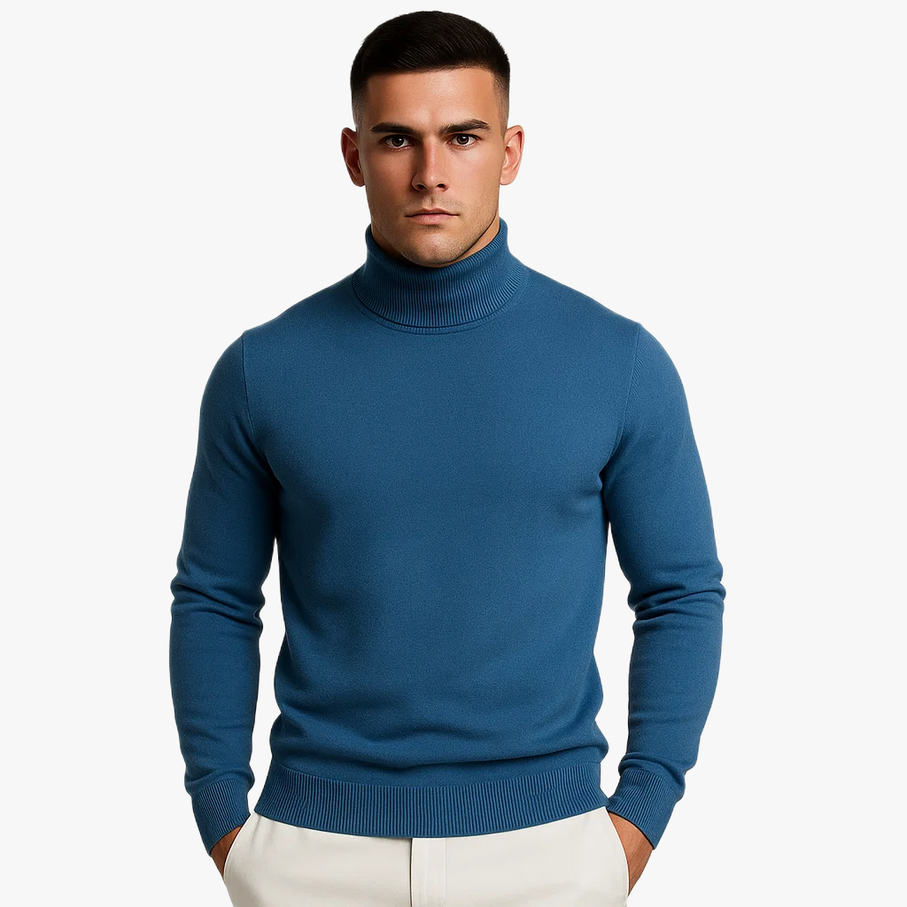 Warm Roll Neck Jumper for Men