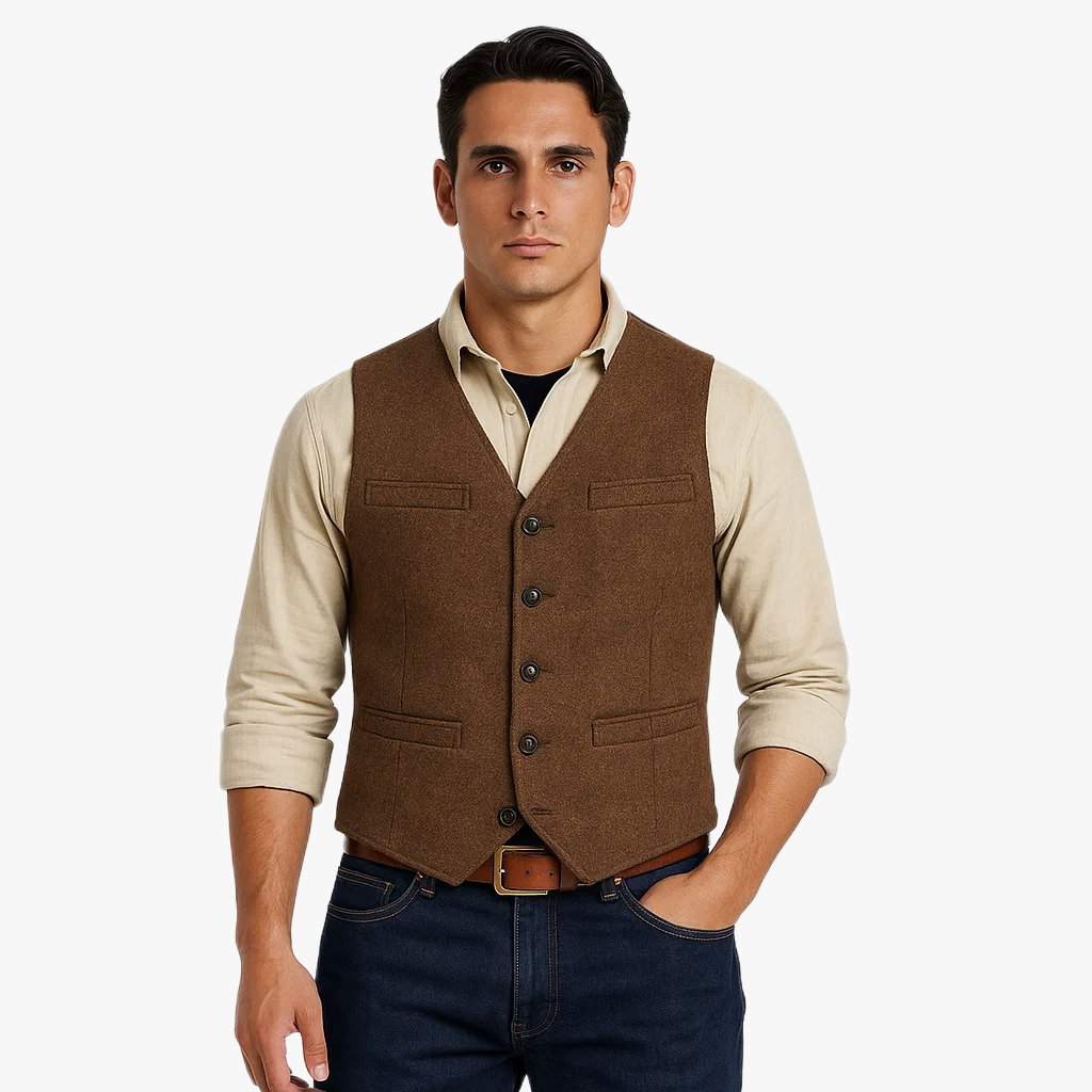 Stylish Warm Sleeveless Gilet for Men