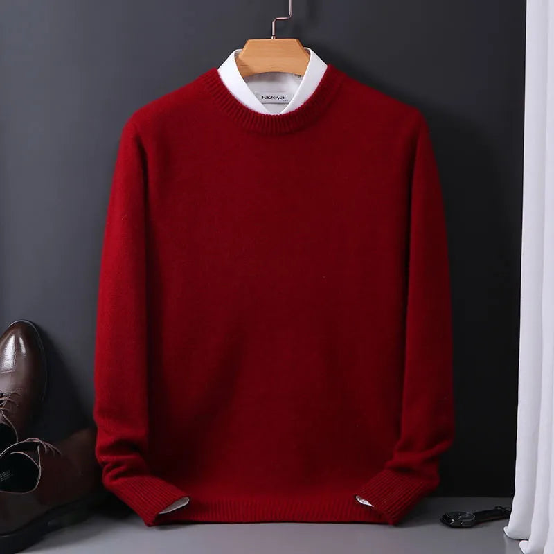 Men’s Knitted Sweater Long Sleeve | Round Neck
