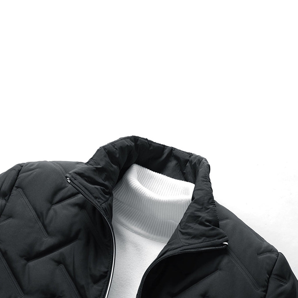 Mens Quilted Puffer Jacket | Regular Fit Winter Coat