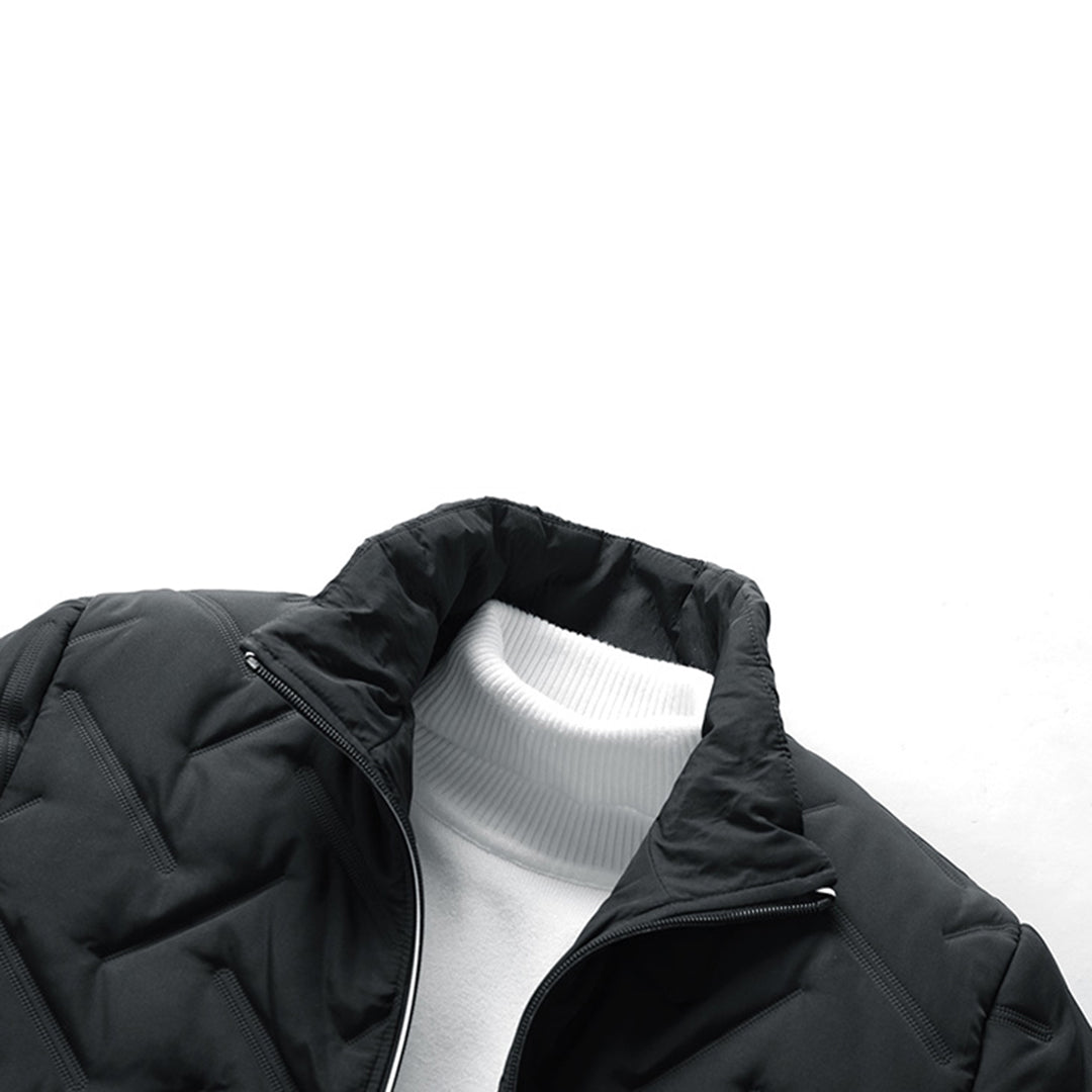 Mens Quilted Puffer Jacket | Regular Fit Winter Coat
