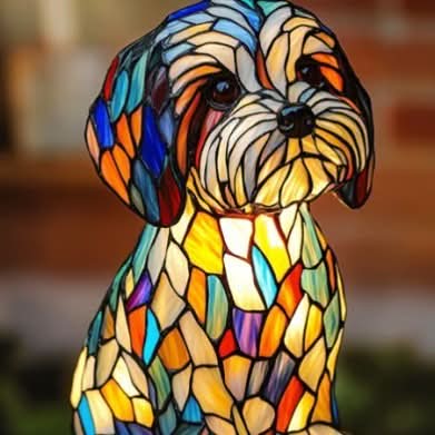 Decorative Dog LED Night Light with USB Power