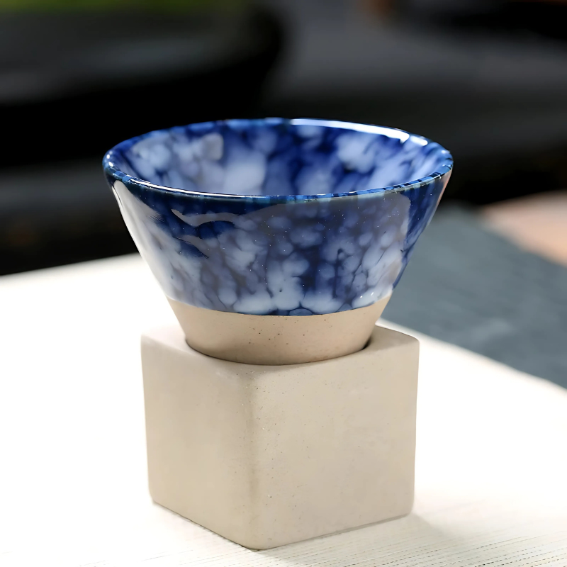Traditionelles japanisches Kaffeetassen-Set 100ml Kleine Becher Duo