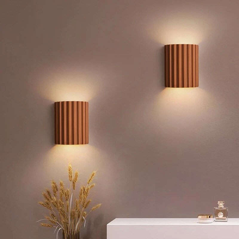 Moderne gerippte Wandleuchte Minimalistische skandinavische Wandbeleuchtung