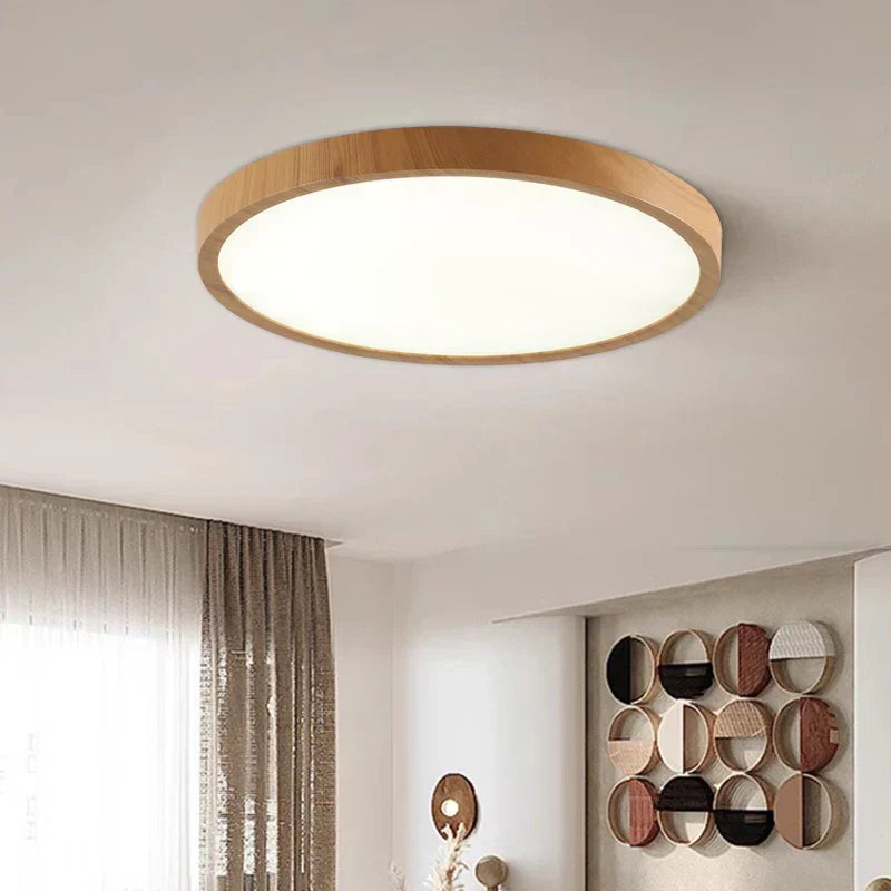 Schlanke runde Deckenleuchte dimmbar LED mit drei Beleuchtungsarten