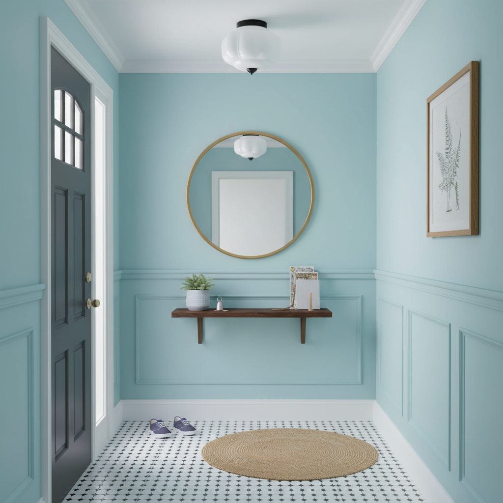 Deckenleuchte im Vintage-Stil mit Jade-Schimmer, Aufbaumontage