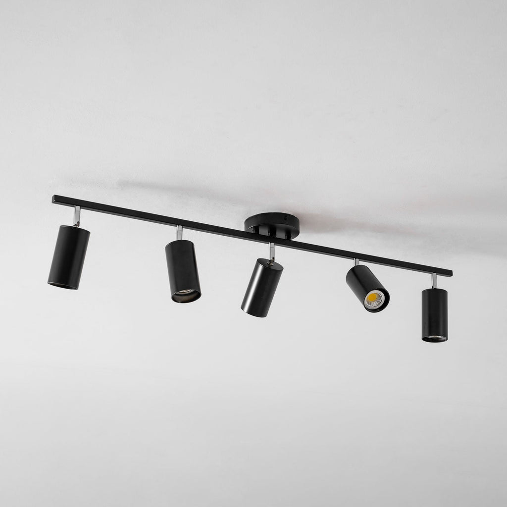 Adjustable Spotlight Ceiling Light Bar in Gold Accent Design