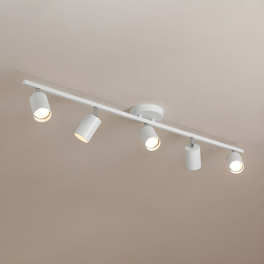 Adjustable Spotlight Ceiling Light Bar in Gold Accent Design