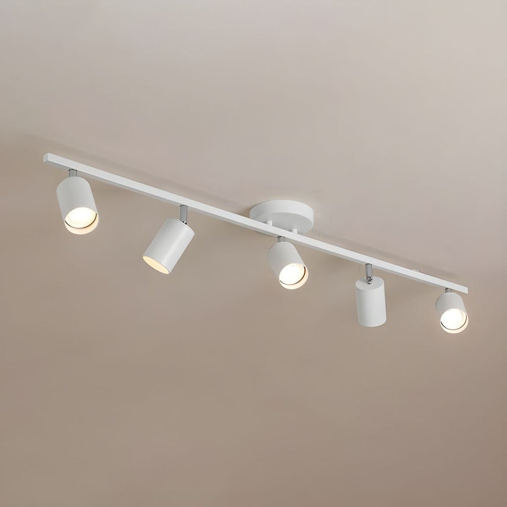 Adjustable Spotlight Ceiling Light Bar in Gold Accent Design