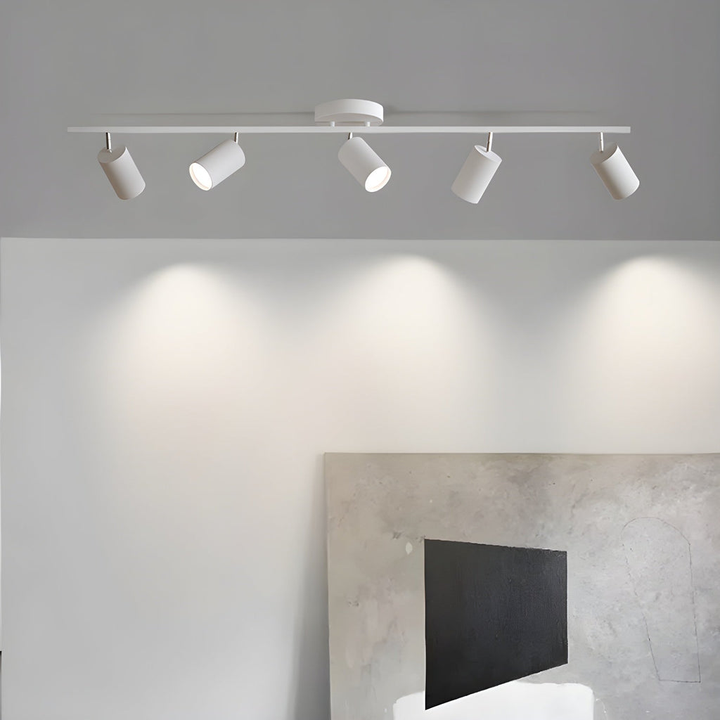 Adjustable Spotlight Ceiling Light Bar in Gold Accent Design