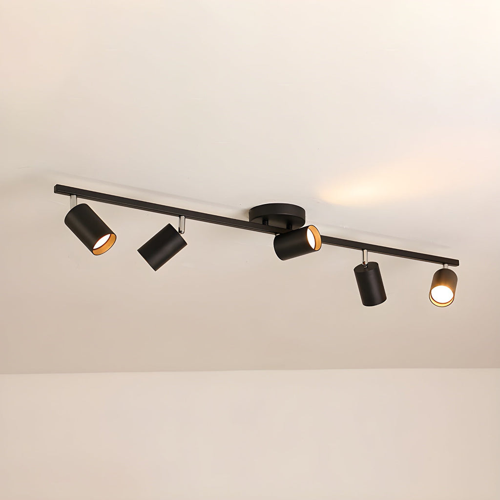 Adjustable Spotlight Ceiling Light Bar in Gold Accent Design