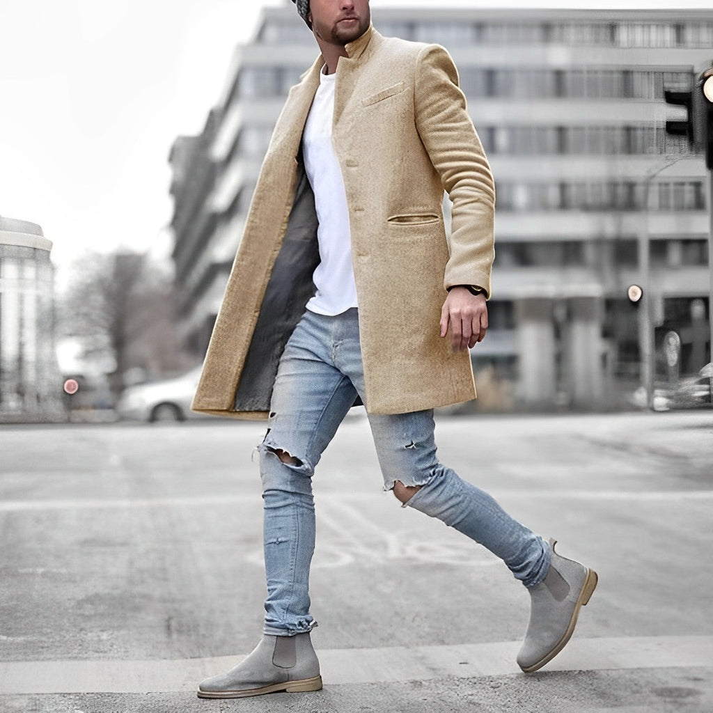 Men’s Classic Formal Coat | Long Jacket Style