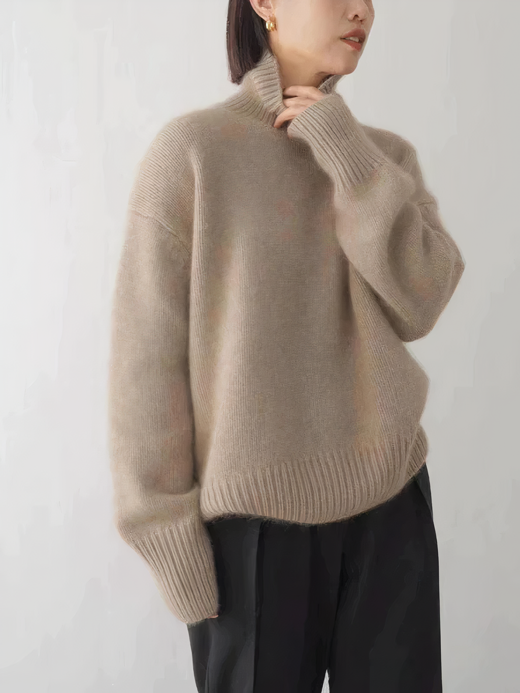 Women’s Classic Turtleneck Sweater | Long Sleeve Knit