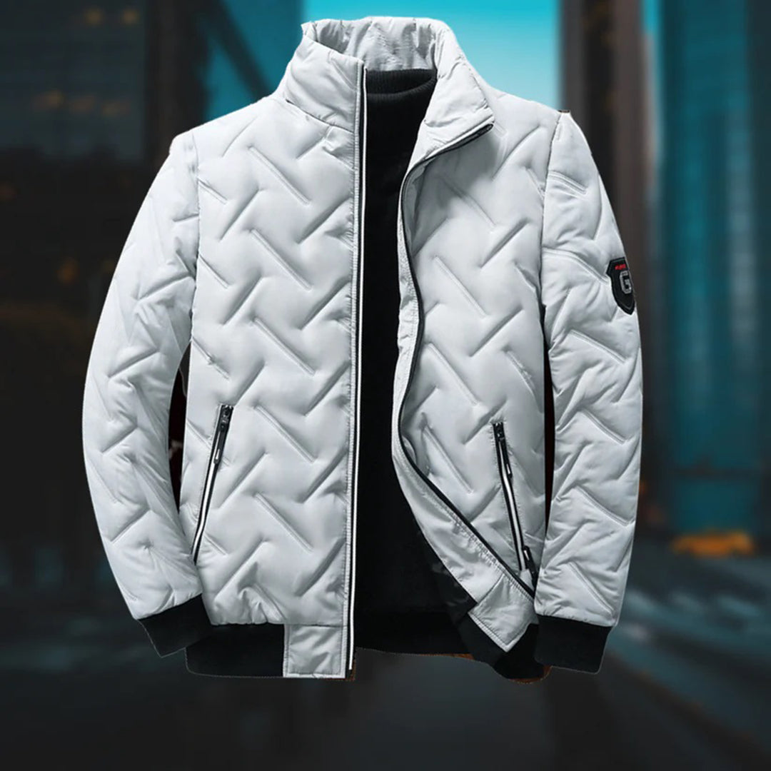Mens Quilted Puffer Jacket | Regular Fit Winter Coat