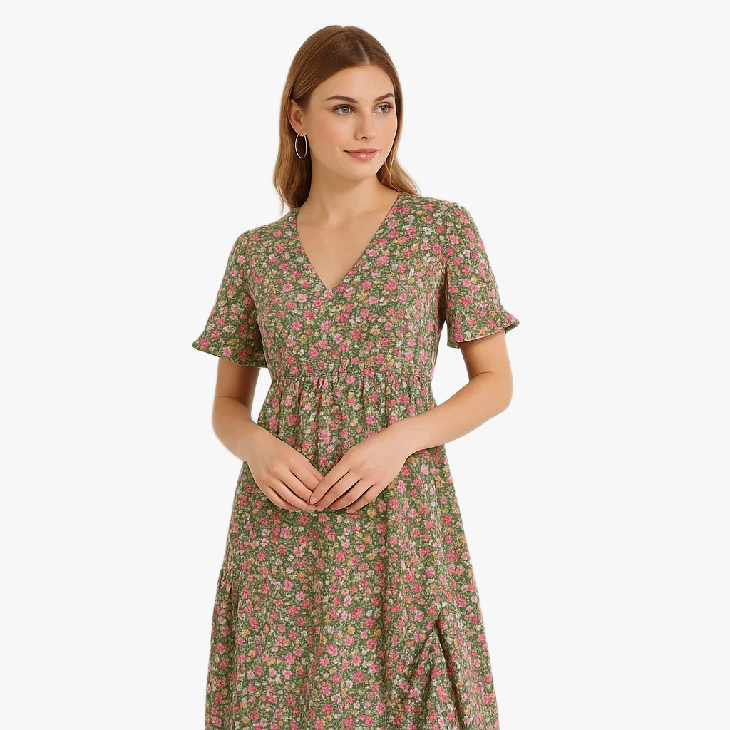 Floral Midi Dress for Stylish Summer Outings