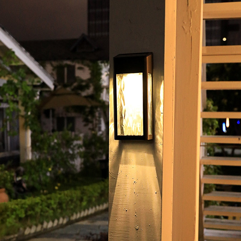 Garden Wall Lamp Solar LED with Dusk Sensor