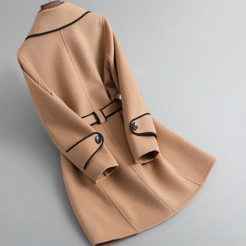 Womens Long Belted Coat | Defined Outline