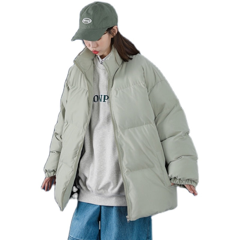 Womens Puffer Short Jacket | High Collar