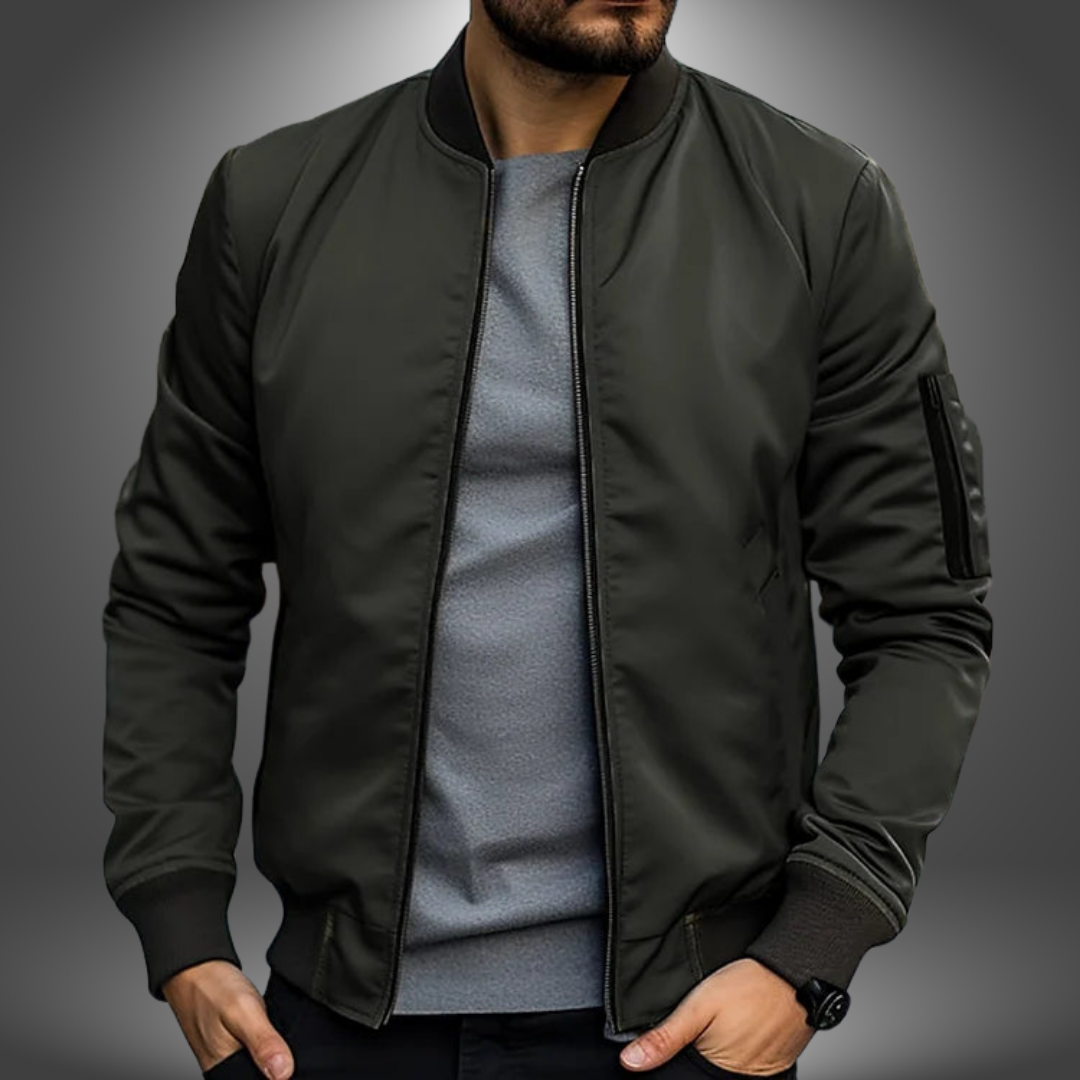 Men’s Winter Bomber Jacket Long Sleeve | Weatherproof Arm Pocket