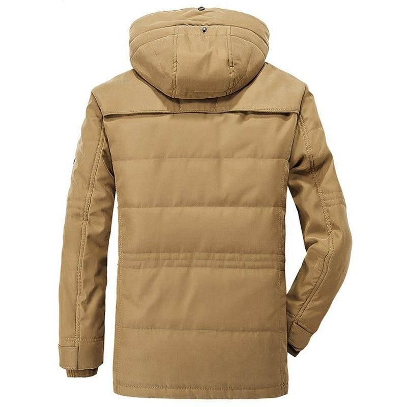 Mens Hooded Winter Jacket With Detachable Hood | Cold Season Design