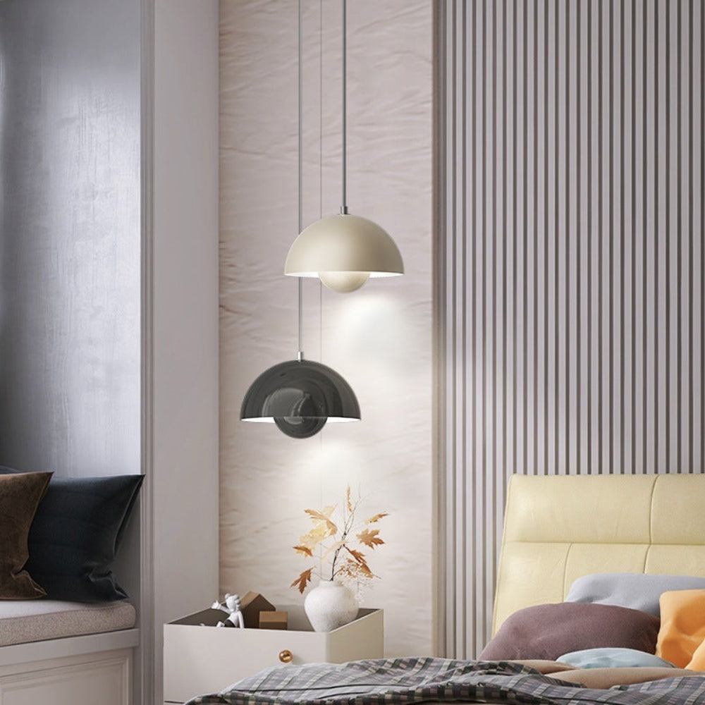 Moderne Halbrund-Hängeleuchte Bunt Skandinavisches Design