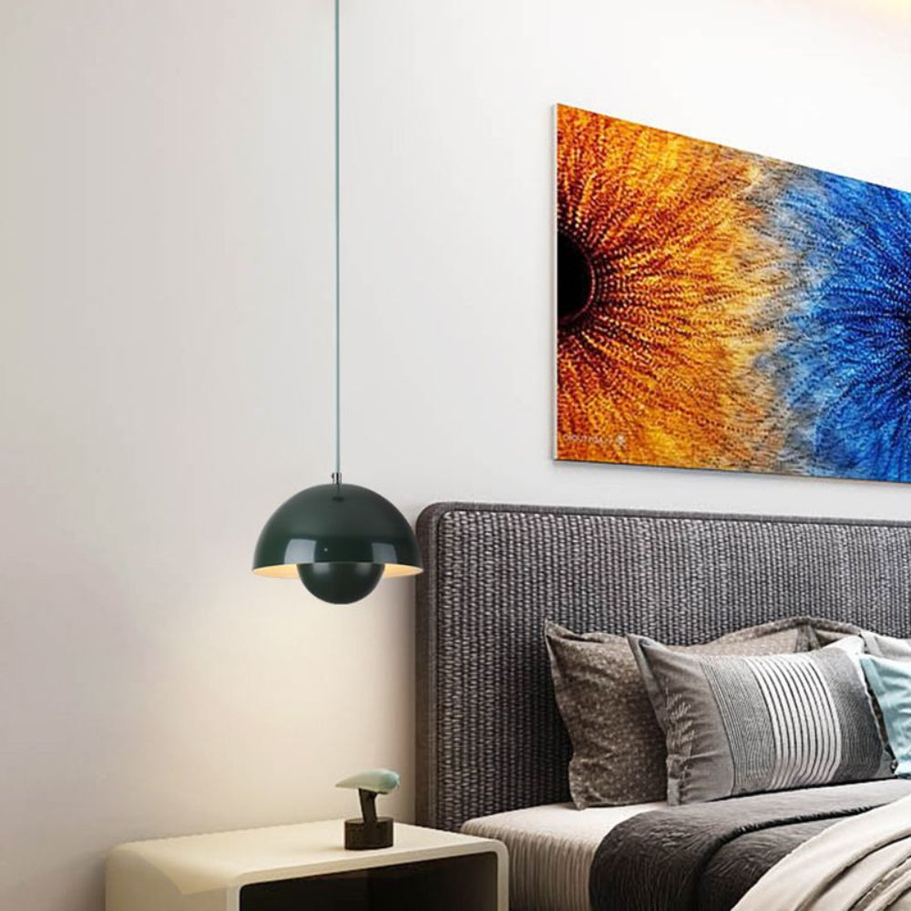 Moderne Halbrund-Hängeleuchte Bunt Skandinavisches Design