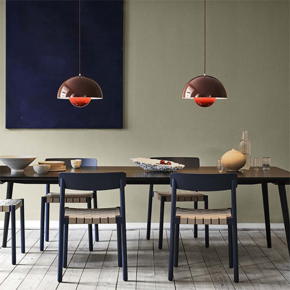 Moderne Halbrund-Hängeleuchte Bunt Skandinavisches Design