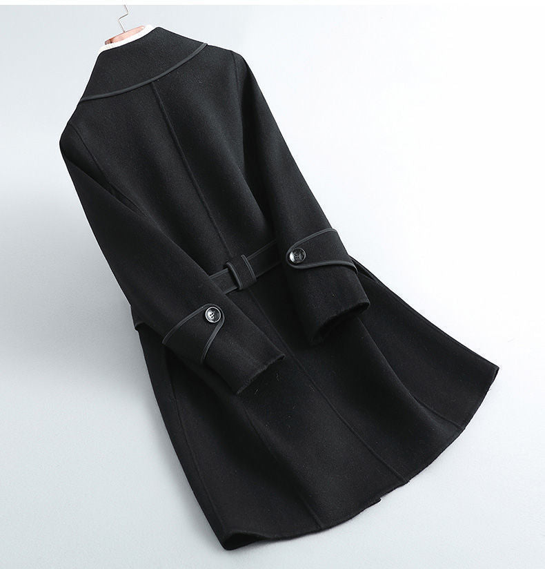 Womens Long Belted Coat | Defined Outline