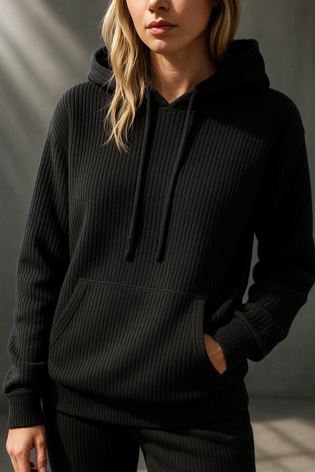 Womens Knit Hoodie | Relaxed Everyday Style