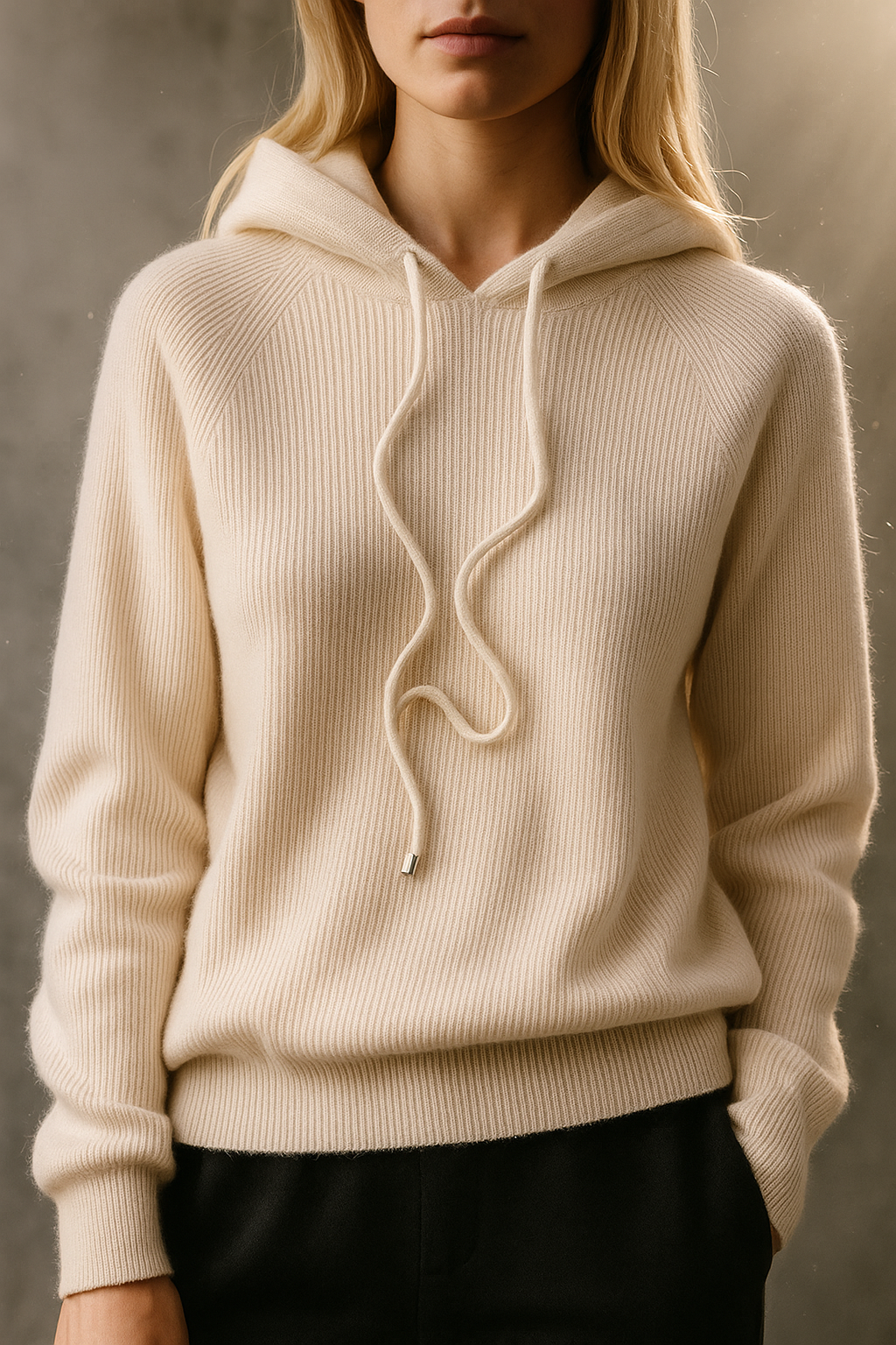 Womens Knit Hoodie | Relaxed Everyday Style