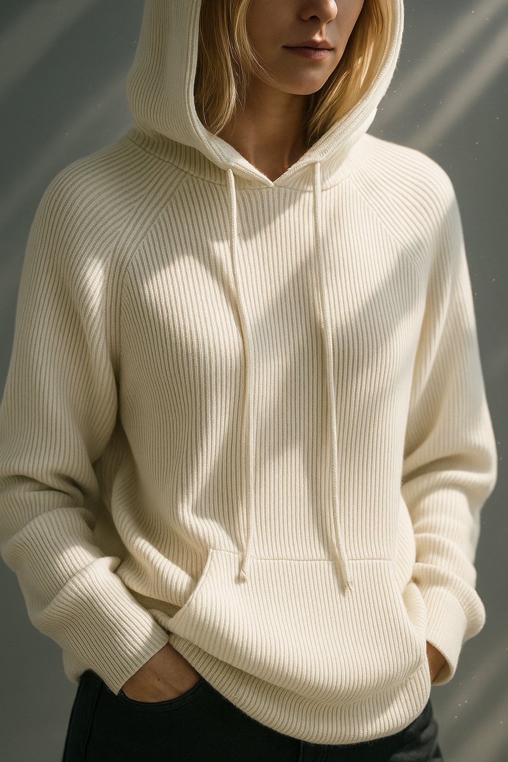 Womens Knit Hoodie | Relaxed Everyday Style