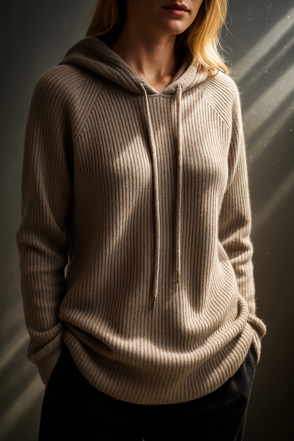 Womens Knit Hoodie | Relaxed Everyday Style