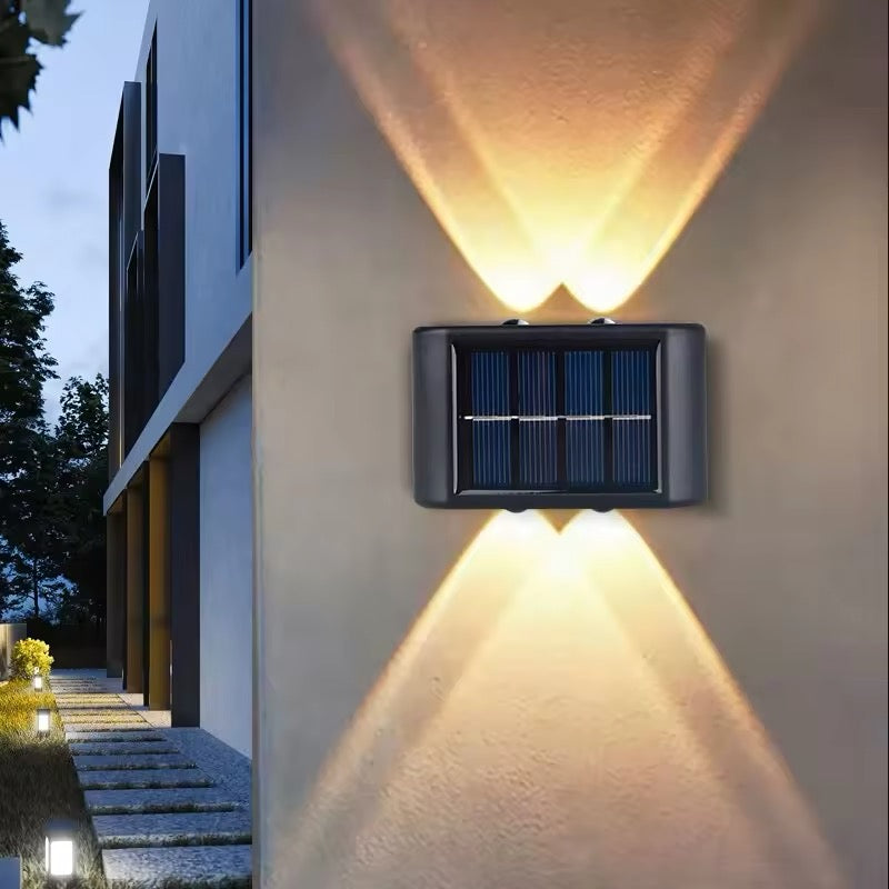 Außen-Solar-Wandlampe Bewegungsfreie LED-Gartenbeleuchtung