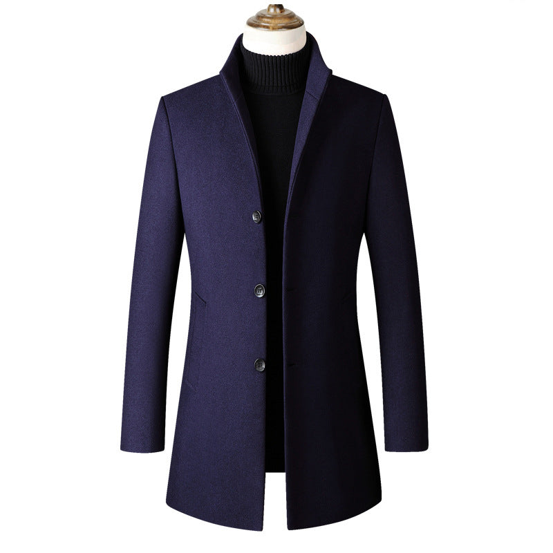 Mens Single Breasted Winter Coat | Formal Season Style
